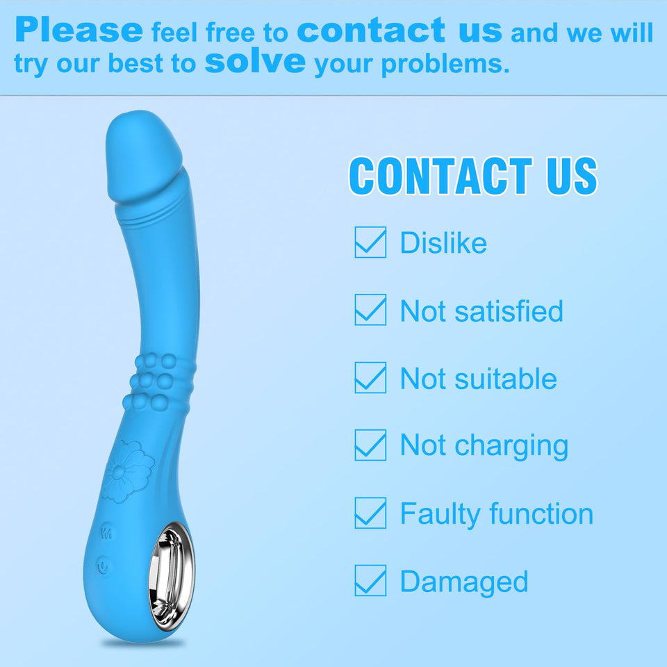 G Spot Vibrator Dildos Adult Sex Toys - Dildo for Woman with 10 Modes Powerful Vibrating & Click Super Mode, IRKEAC Clitoral Sti