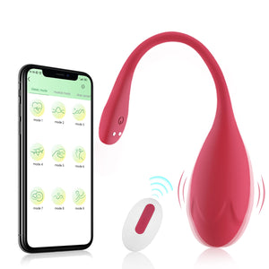 Bullet Dildo Vibrator Rose Sex Toy, Vibrators with Video App Remote Control, 9 Music Modes, Silicone Waterproof Magnetic Chargin