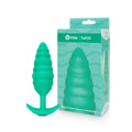 b-Vibe Bump Texture Small Vibrating Anal Plug - Rechargeable Silicone Butt Plugs, Anal Sex Toys for Adults - Mint Green