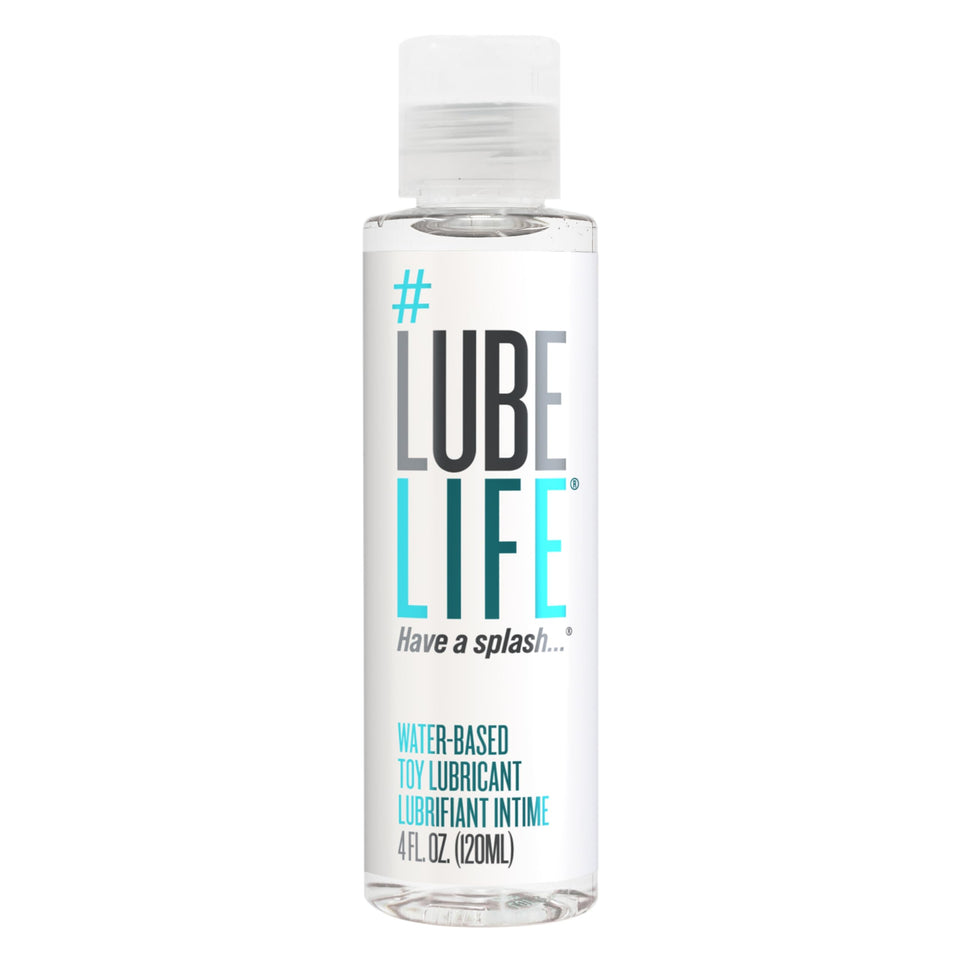 Lube Life Water-Based Toy Lubricant, Toy-Safe lube for Men, Women and Couples, Non-Staining, 4 Fl Oz