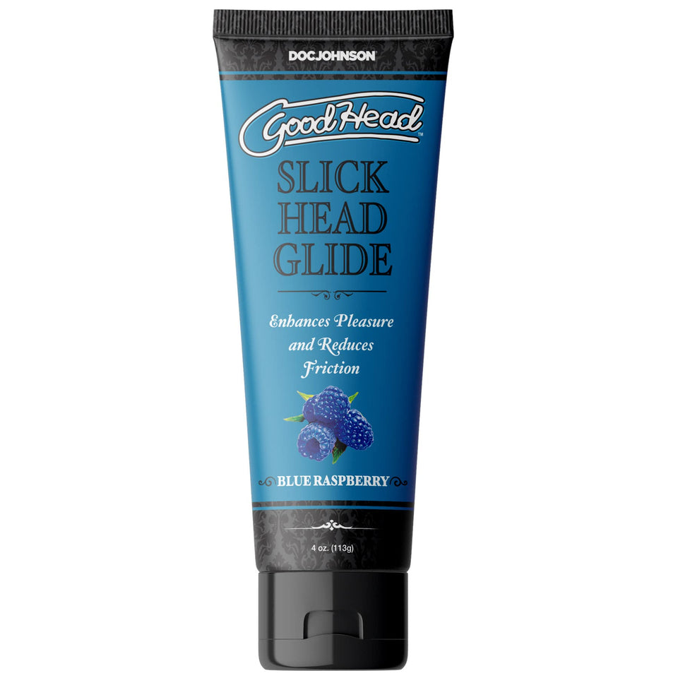 Doc Johnson GoodHead  Slick Head Glide  Blue Raspberry  4 oz 113g