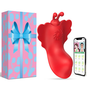 Wearable Panty Vibrator for Women Pleasure - Mini Butterfly Sex Toy with App Remote Control & 9 Powerful Vibrating Modes - Quiet