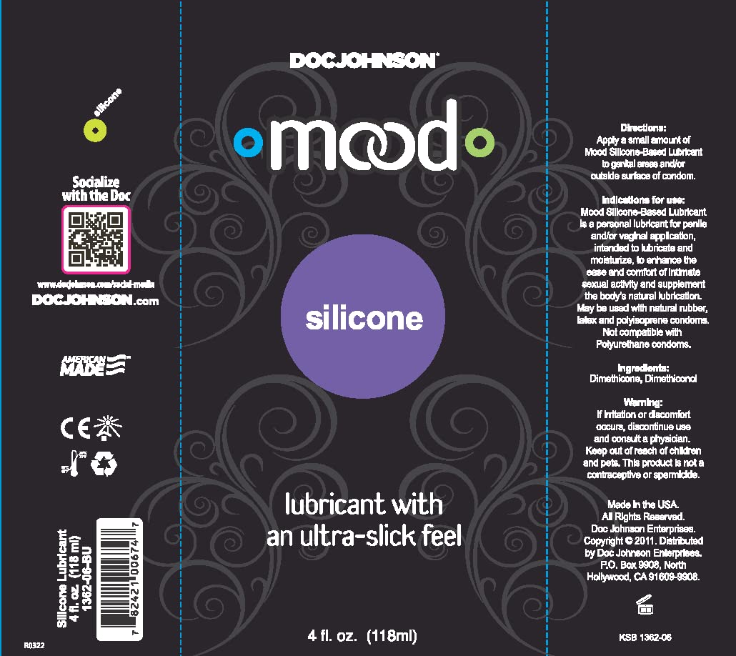 Doc Johnson Mood - Silicone Lube - Lubricant For That Ultra Slick Feel - Not Compatible With Silicone Toys Or Condoms - 4 Fl Oz