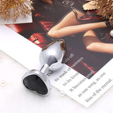 Akstore Small Super Steel Fetish Plug Anal Butt Personal Sex Massager (Black)
