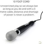 Doxy Original Ultra Powerful Personal Massager For Women - Black Plug In Vibrating Wand Sex Toys For Her - Wand Massager Female