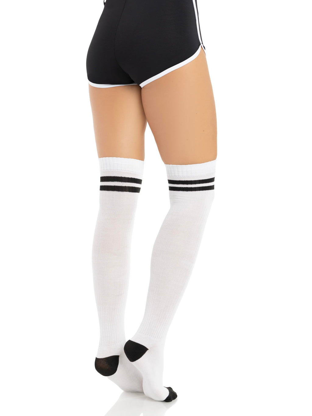 Ribbed Athletic Thigh Highs O/
