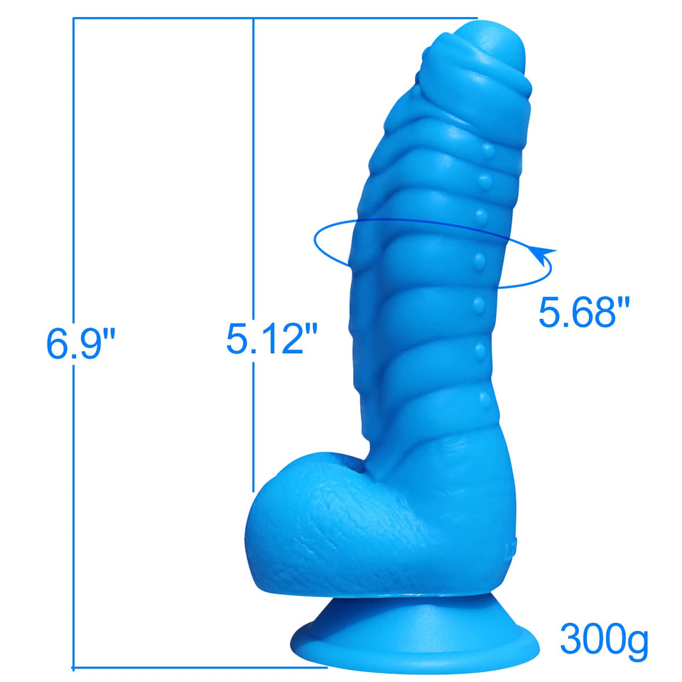 LZYAA Realistic Dildo, Liquid Silicone Material No Any Smell Adult Sex Toys Penis, Strong Suction Cup for Hand-Free 2 Balls G-Sp