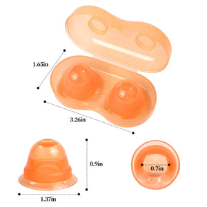 Nipple Suckers for Pressure,Soft Silicone Women Sex Toys for Intense Pressure, Correction, and Stimulation(2 Pairs)