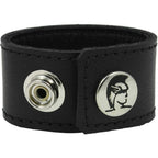 Spartacus Ball Stretcher With Snaps, Black, 1 Inch