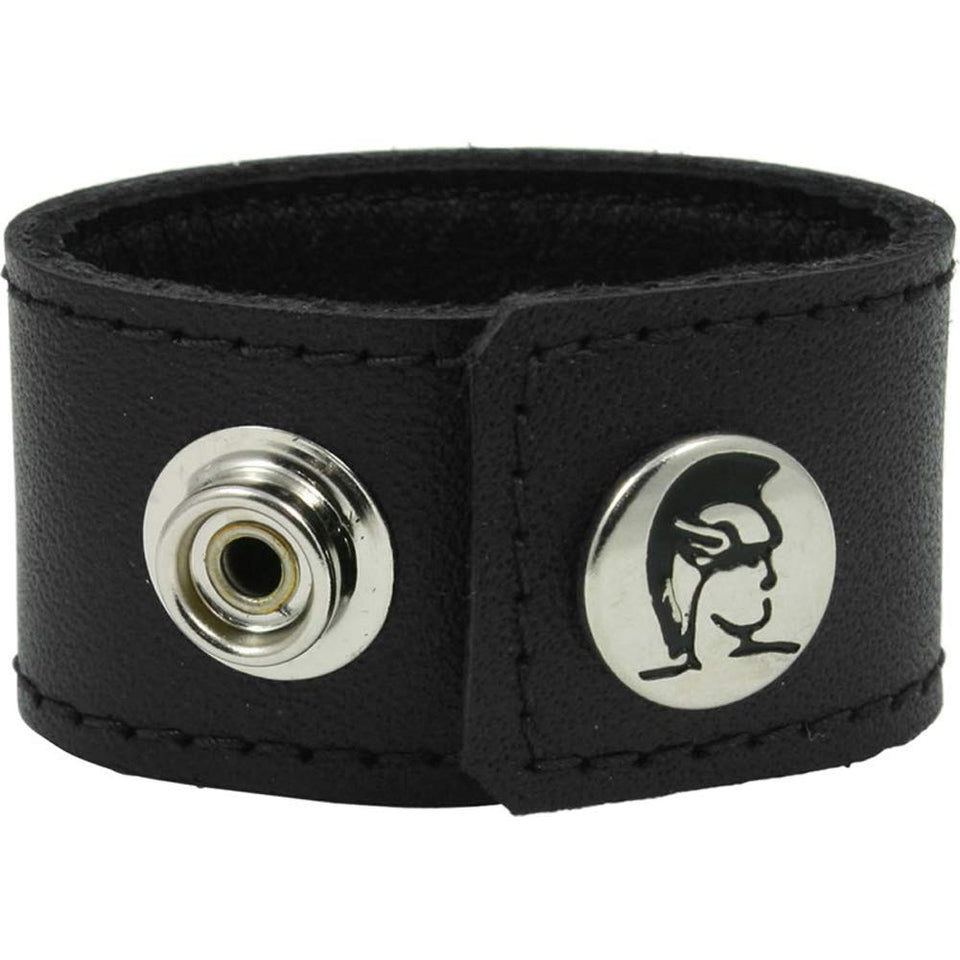 Spartacus Ball Stretcher With Snaps, Black, 1 Inch