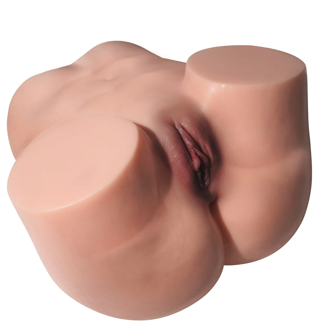 BIG SHOCKED 25LB Mature Style Life Size Sex Doll Torso for Men Realistic Skin Texture Soft Female Big Ass & Pussy, Male Adult Se