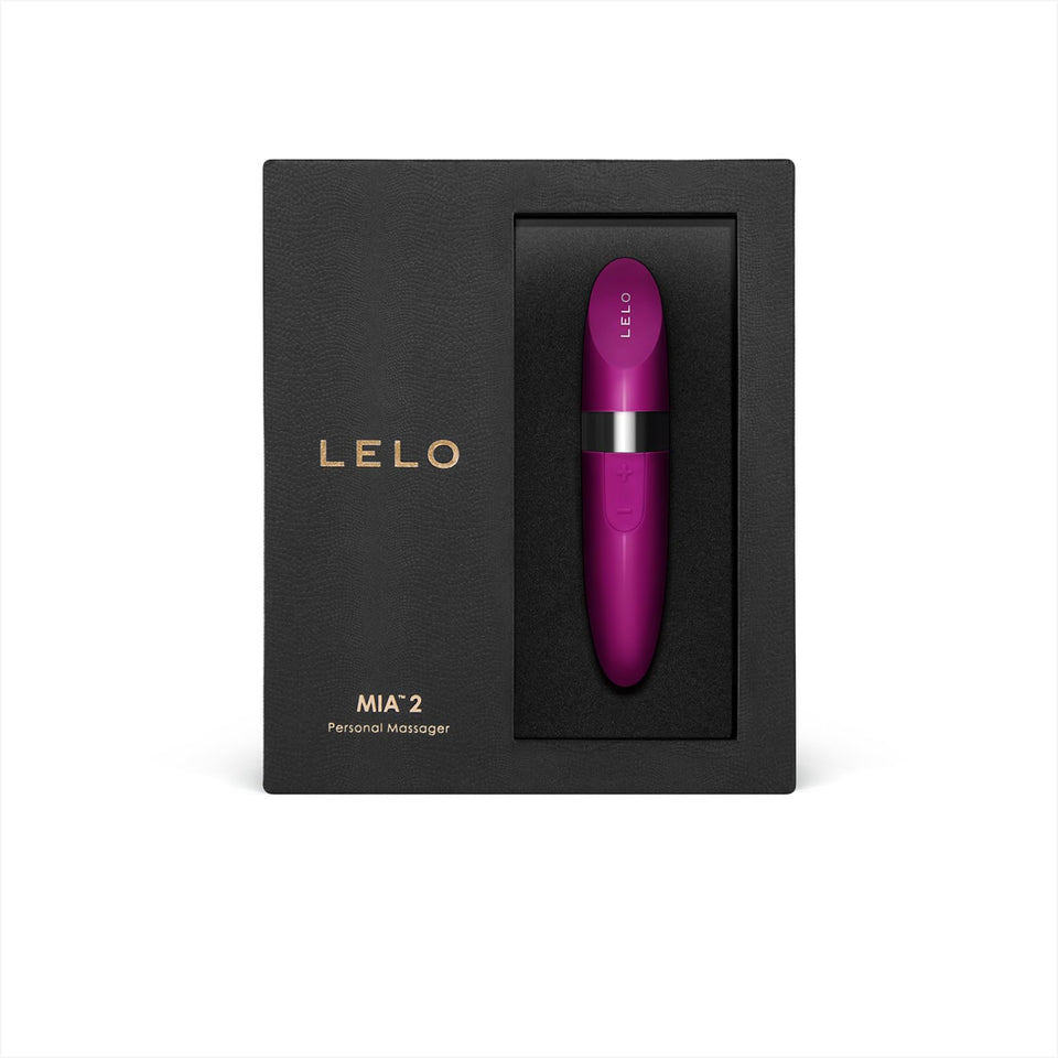 Lelo Mia 2 Lipstick Vibrator For Women, Usb Rechargeable, Spontaneous And Discreet For Women, Deep Rose