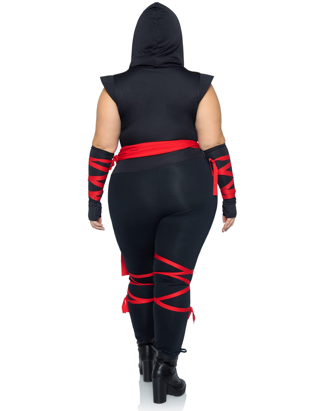 4 Pc Deadly Ninja, Includes De - 1X-2X / Black/Red
