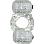 The Macho Crystal Collection Partners Pleasure Ring Clear