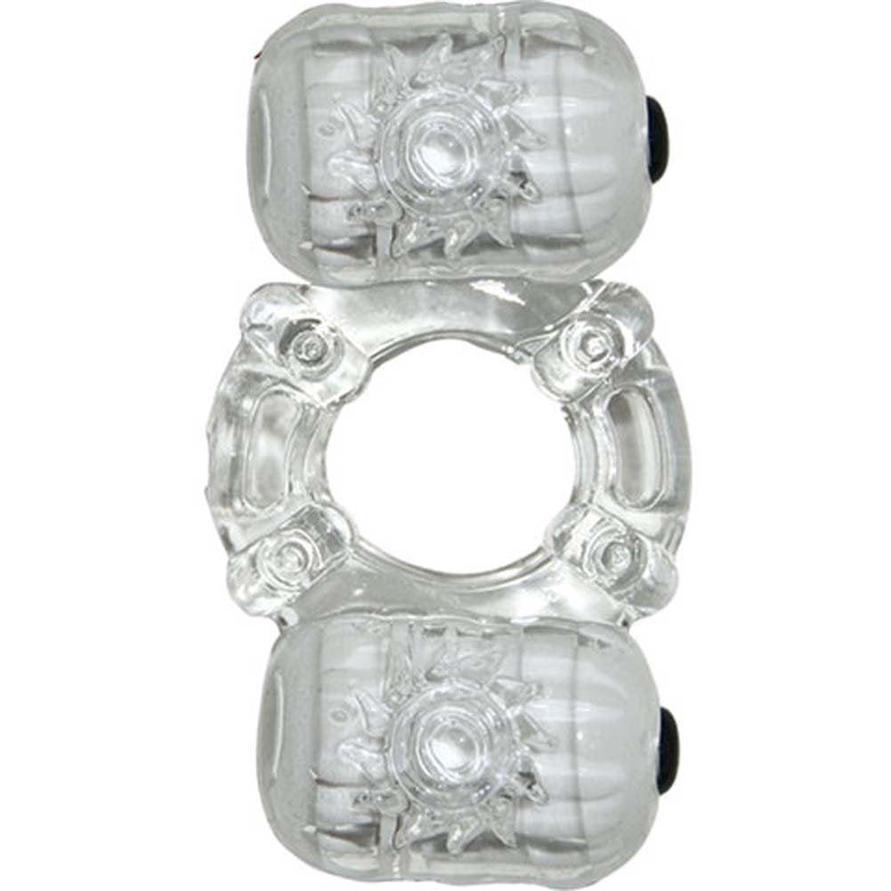 The Macho Crystal Collection Partners Pleasure Ring Clear