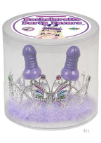 Pipedream Penis Tiara With Hanging Pecker Purple