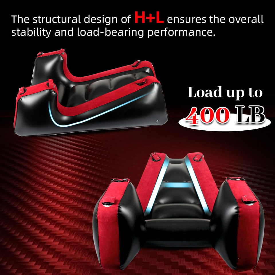 Inflatable Sex Sofa Chair with Electric Air Pump, Yocare Sex Bondage Furniture Ramp Cushion, Couples BDSM Toys Deeper Position S