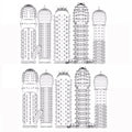 10 PCS Silicone Penis Sleeves Reusable Condoms Cock Enlarger Extender Girth Transparent Penis Erection Sex Toy for Couple Men