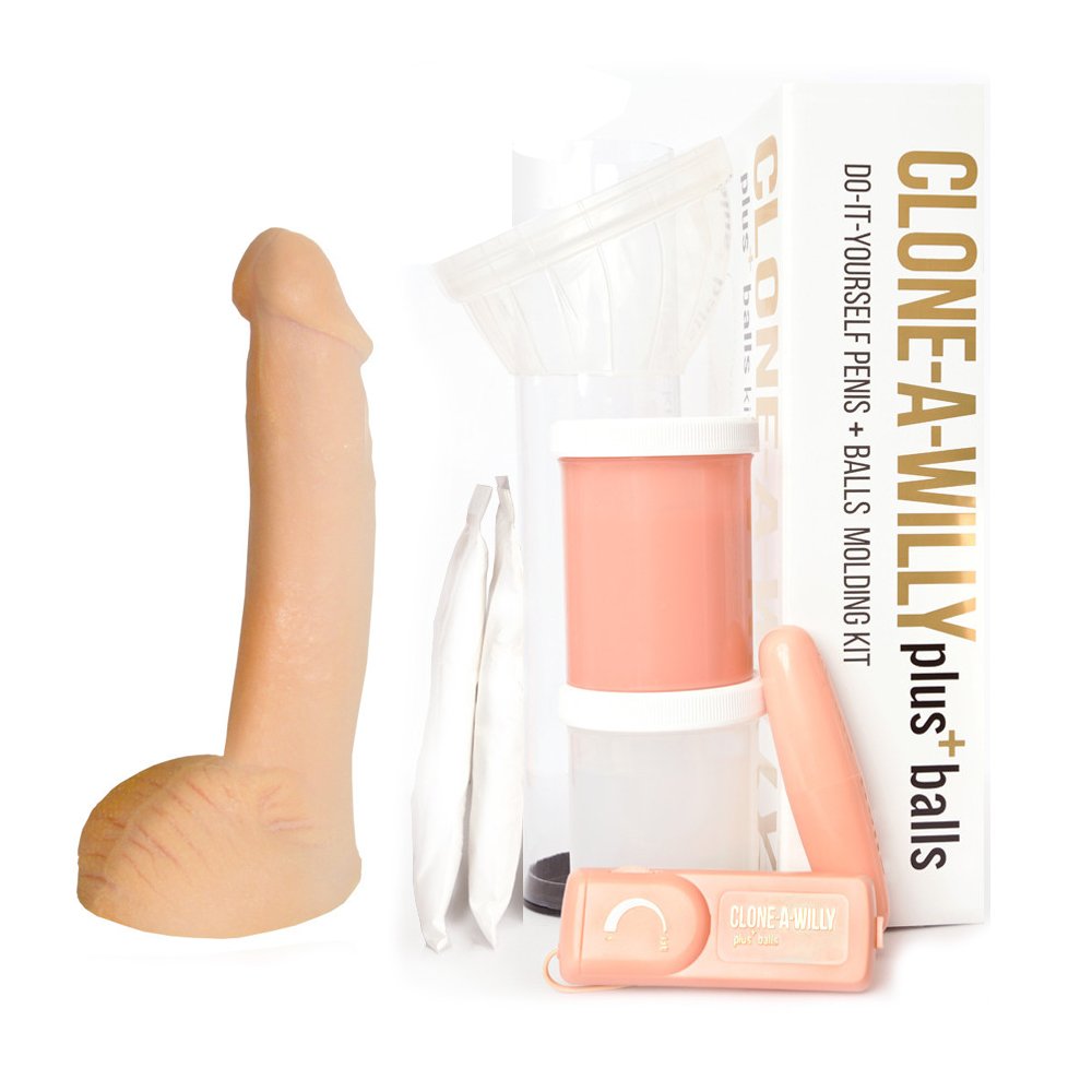Clone-A-Willy Do-It-Yourself Penis and Balls Molding Kit (Light Skin Tone)