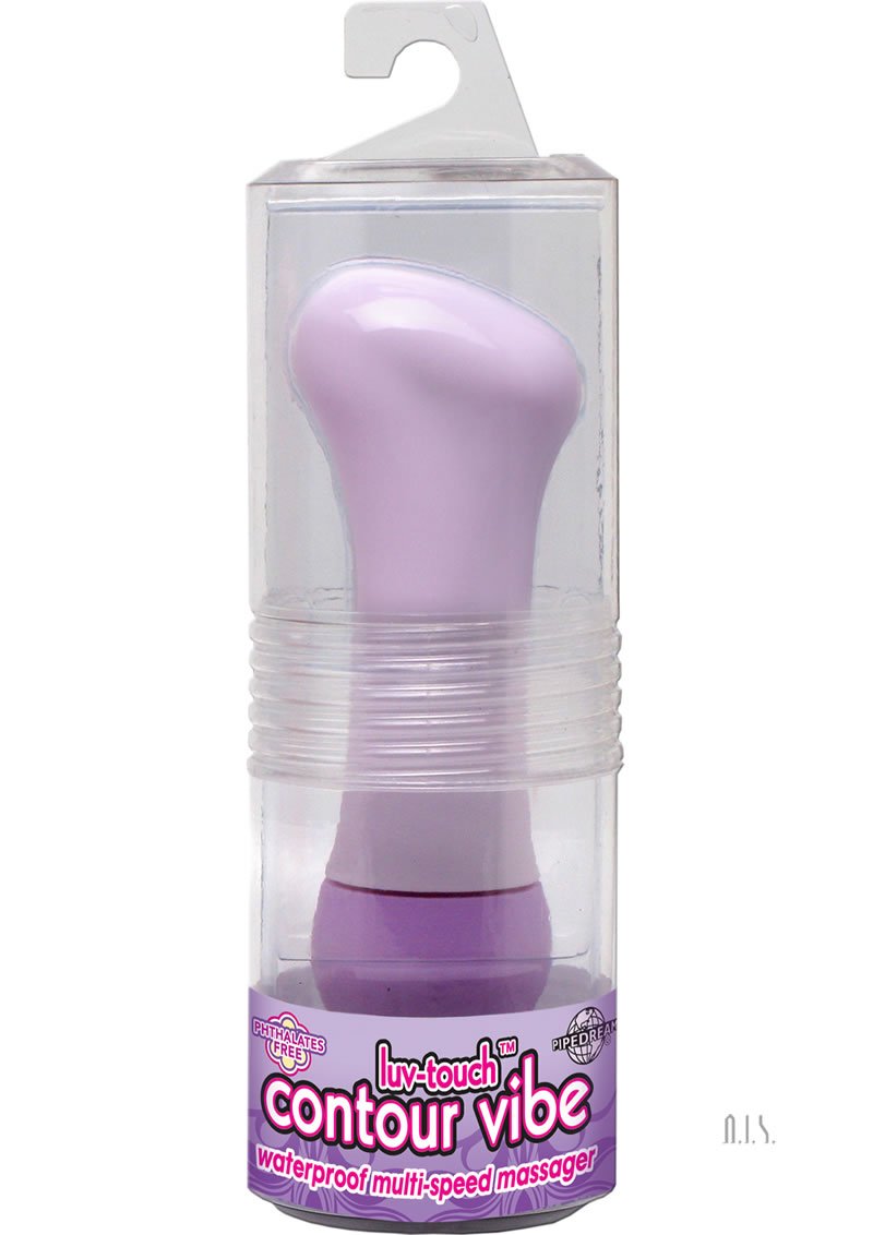 Luv Touch Contour Vibe Waterproof, Purple, 6 Inch