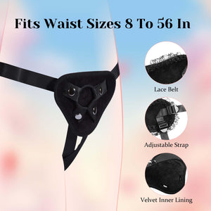 Strap On Dildo Realistic Sex Toys: Wearable Strap On Anal Dildo with Adjustable Removable Lace Harness, Realistic Sex Silicone D
