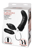 (Wd) 6In Inflatable Vibrating Curved Dildo