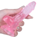 5.2 Inch Soft Anal Dildo with Powerful Strong Suction Cup, Small Anal Plug Dildos for Beginner, G-Spot Stimulation & Anal Traini