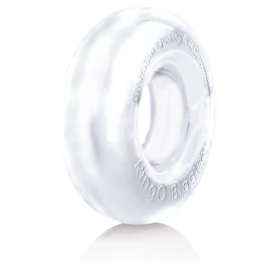 Screaming O Ringo Biggies, Clear - Iconic Award Winning Cock Ring, Disposable Cock Ring - Penis Ring, Increase Pleasure - Couple