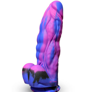 9.5 ' ' Huge Fantasy Realistic Dildo,2.4 ' ' in Diameter Thick G-spot Dildo,Soft Silicone Anal Dildo with Powerful Suction Cup,A
