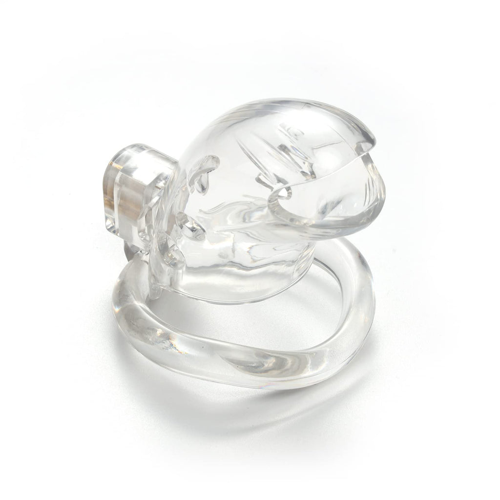 Male Chastity Device Cock Cage - Lock Love Average Size Chastity Cage with 3 Active Rings & Keys Adult Sex Toy for Men PC Plasti