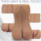 Male Masturbator for Men - Flexibility Pocket Pussy Toy with 3D Realistic Loli Girl Textured Vagina&Tight Anus Sex Stroker, Port