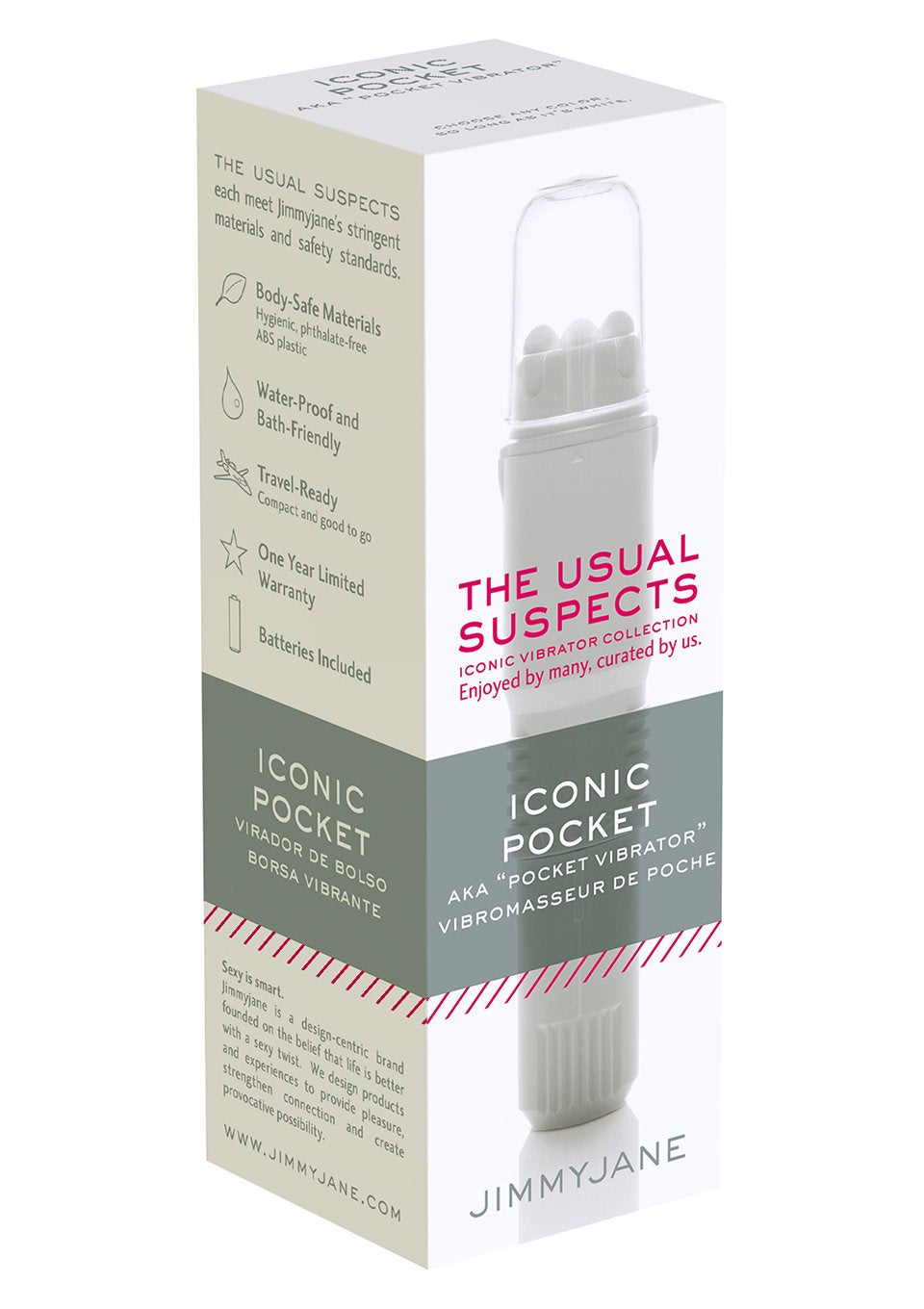 Jimmyjane Iconic Pocket, White