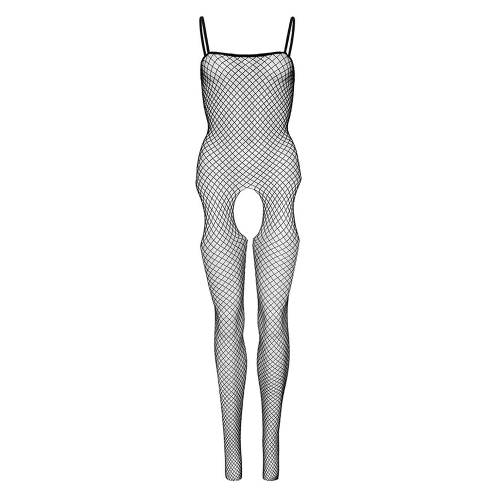 Leg Avenue Womens Industrial Fishnet Suspender Bodystocking, Black, One Size