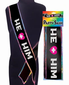 (Wd) He + Him Sash