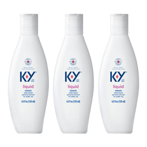 K-Y Liquid Lube Personal Lubricant New Water-Based Formula Safe for Anal Use Safe to Use with Latex condoms for Men Women and co
