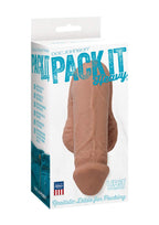 Doc Johnson - Pack It - Prosthetic Flaccid Penis - Realistic Size And Feel - Heavy (200 G)- Caramel