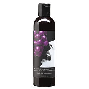 Eb Edible Massage Oil Grape 8Oz