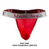 Magic Silk Micro Thong, Cobalt, Large