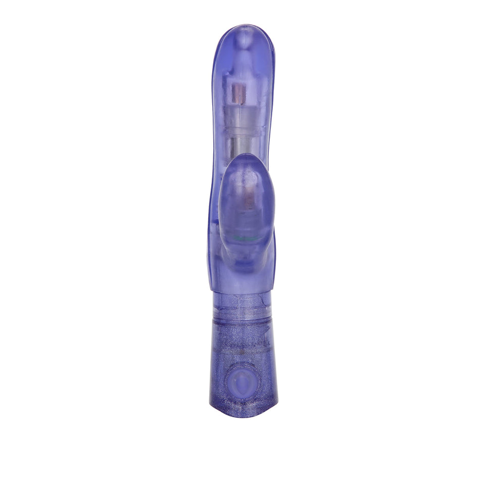 Calexotics First Time Dual Exciter - 3-Speed Waterproof 2-In-1 Dual Motors G-Spot And Clitoral Vibrator Massager, Purple