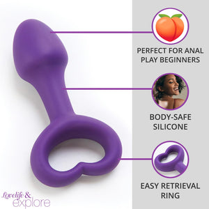 Ohmibod Lovelife Explore Butt Plug - Rear Gear Silicone Anal Plug For Beginners - Anal Toy For Solo Use And Couples Play - Body-