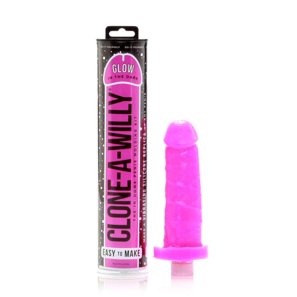 CLONE-A-WILLY - Silicone Penis Casting Kit for Glow In The Dark Dildo (Pink)