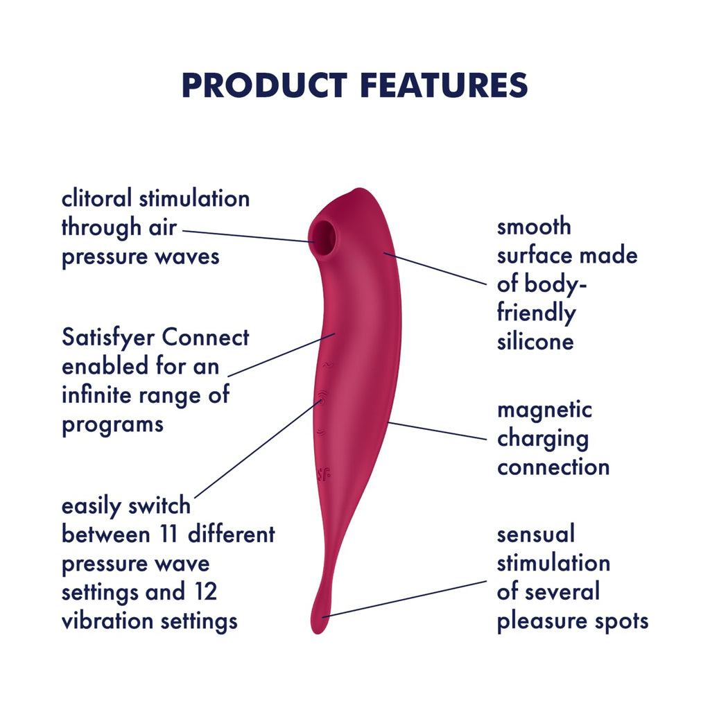 Satisfyer Twirling Pro+Dark Red