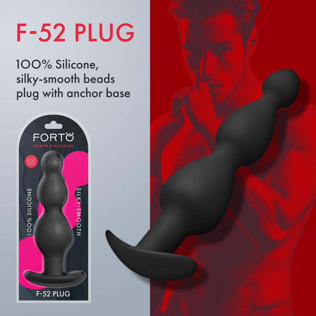 Forto F-52: Cone Beads Black