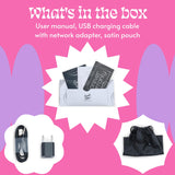 Sweet Vibrations The Perfect Match - Flexible Rabbit Vibrator Sex Toy with 10 Powerful Settings for Women & Couples, Waterproof,