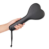 VENESUN SM Spanking Sexual Wide Paddle, 11.2inch Faux Leather Heart Sex Toys for BDSM Cosplay
