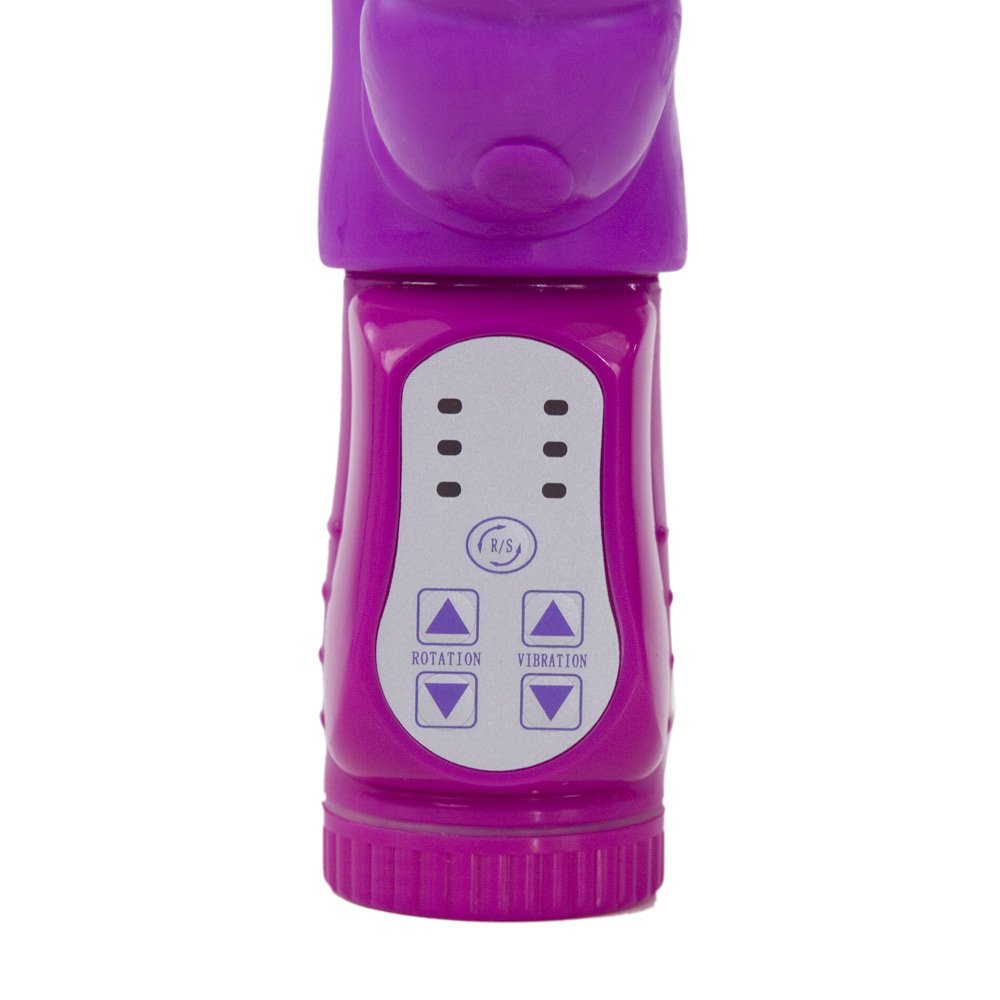 Nasstoys Waterproof Silicone Pure Vibes #74 Purple Bi-Directional, Rotating, Thick Tapered 7-Inch Shaft,