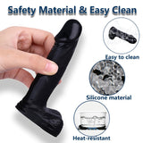 4 in Realistic Small Dildo,Beginner Anal Plug,Soft Anal Dildo with Curved Shaft and Balls,Adult Anal Sex Toy Women Men Couples.E