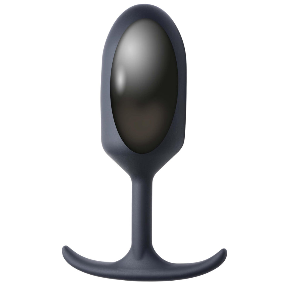 HEAVY HITTERS Premium Silicone Weighted Anal Plug - Extra Large, Black