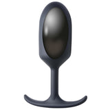 HEAVY HITTERS Premium Silicone Weighted Anal Plug - Extra Large, Black