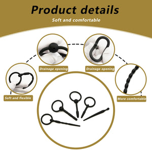 Sex Toys - catheters & Sounds 8 Pcs Penis Plug Set Male Silicone Dilator Urethal Rod Urethral Obstruction Cock Expansion Plugs M